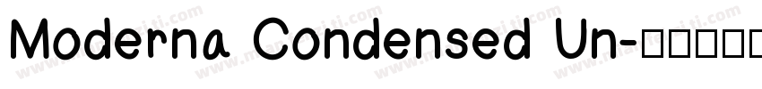 Moderna Condensed Un字体转换